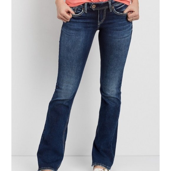 Silver Jeans Denim - Silver Jeans Tuesday Mid-rise Slim Boot Cut Jeans